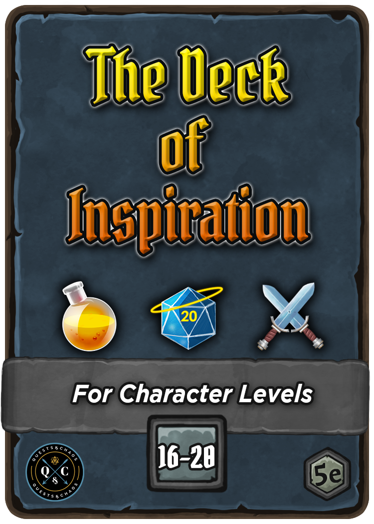 Deck of Inspiration -- Deck 4 -- Level 17 - 20