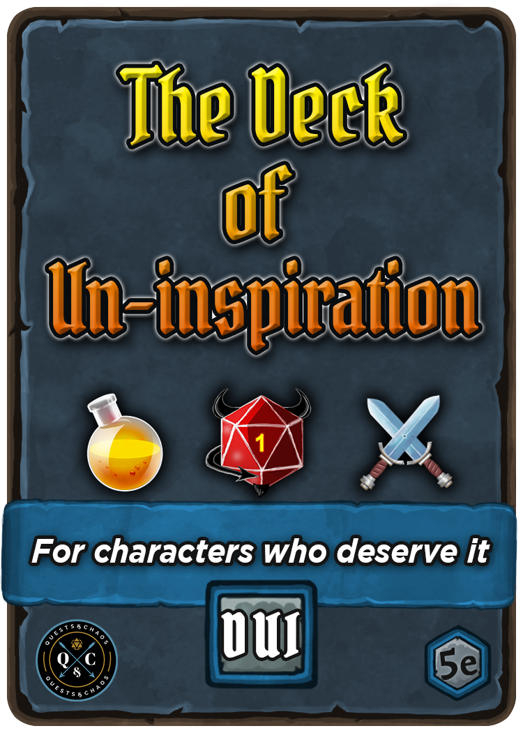 Deck of Un-Inspiration -- Deck 5 -- D.U.I